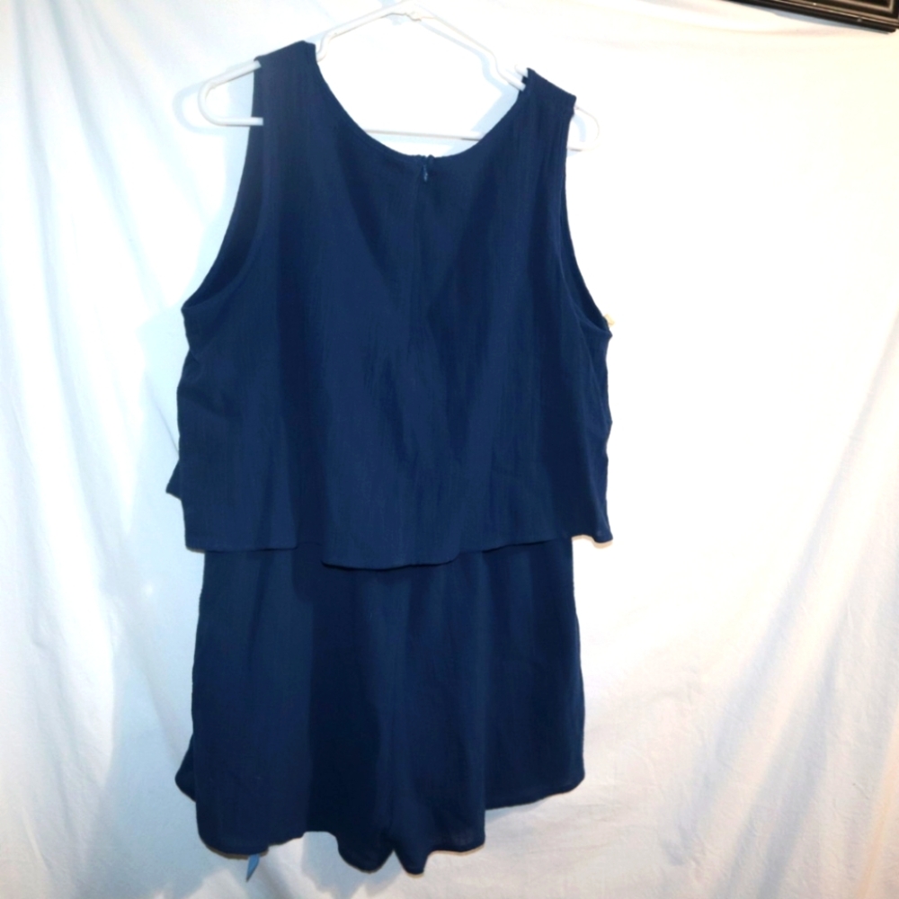 New!! Cupshe Navy Romper Shorts Size Large - Picture 5 of 11